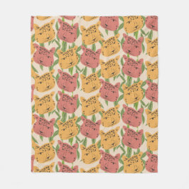 Cobertor De Velo Queijos Selvagens Plantas Verdes