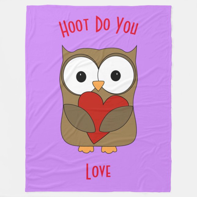 Cobertor De Velo Quem Você Ama, Hoot (Frente)