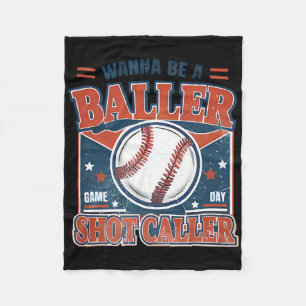 Cobertor De Velo Quer Ser Um Shot-caller Byller Jogo de Beisebol Re
