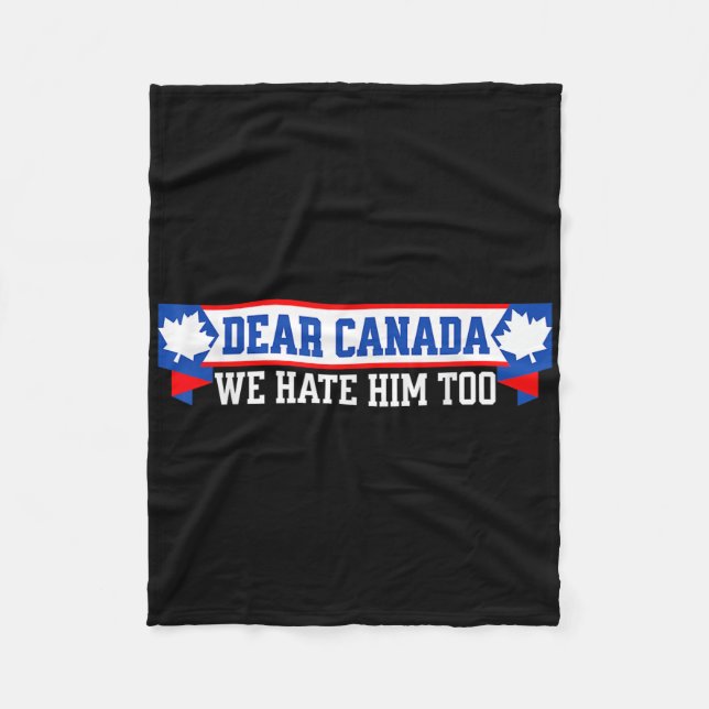 Cobertor De Velo Querido Canadá, Nós O Odiamos Também 1 (Frente)