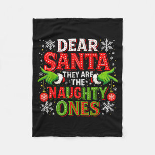Cobertor De Velo Querido Papai Noel Eles São Os Travessos Natal