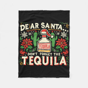 Cobertor De Velo Querido Papai Noel Não Esqueça O Tequila Engraçado