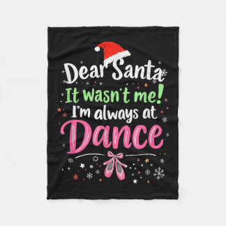 Cobertor De Velo Querido Papai Noel Não Fui Eu Ballet Natal Diverti