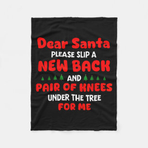 Cobertor De Velo Querido Papai Noel Por Favor Envie Novo Dorso E Pa