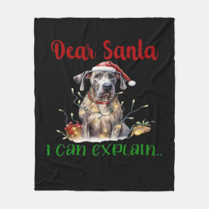Cobertor De Velo Querido Papai Noel Posso Explicar Great Dane T-Shi