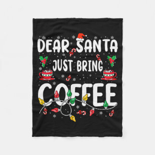 Cobertor De Velo Querido Papai Noel Traga Apenas Café Natal Café Am