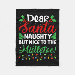 Cobertor De Velo Querido Papai Noel Travesso Mas Simpático Para O A