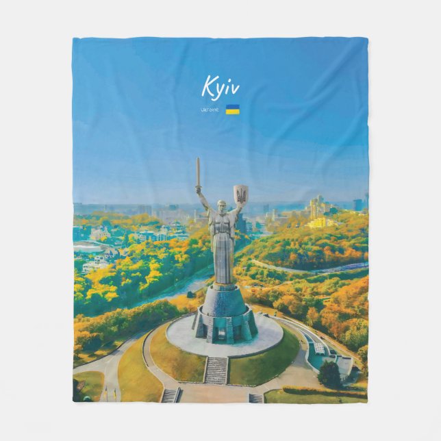 Cobertor De Velo Quieve, Ucrânia - Monumento Mãe Ucrânia (Frente)