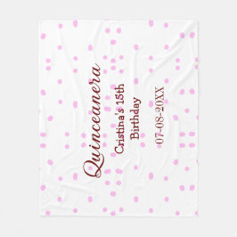 Cobertor De Velo Quinceanera anos 15 de aniversário adicione nome p