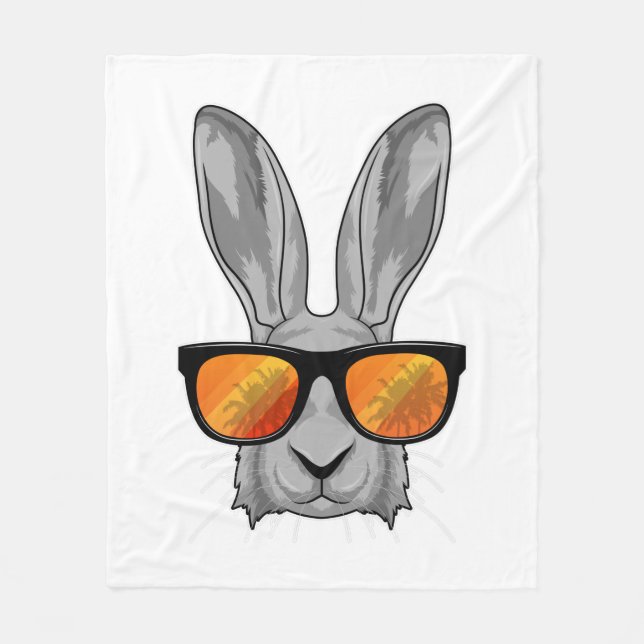 Cobertor De Velo Rabbit with Sunglasses (Frente)