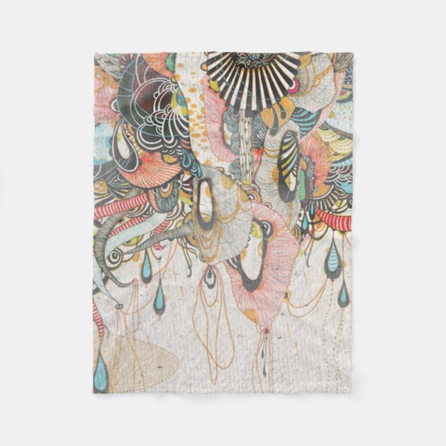 Cobertor De Velo Rabiscar a Língua da Luz (Frente)