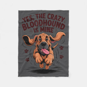 Cobertor De Velo Raça Bloodhound Cachorro Fofinho Amante de Cachorr