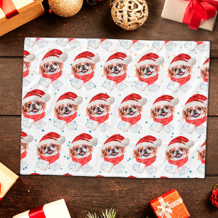 Cobertor De Velo Raça de Cachorro Chin Japonês Estrelas de Natal