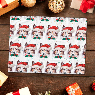 Cobertor De Velo Raça de Cachorro Sheltie Estrelas de Natal