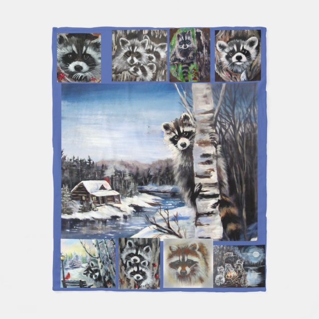 Cobertor De Velo Raccoon Blanket (Frente)