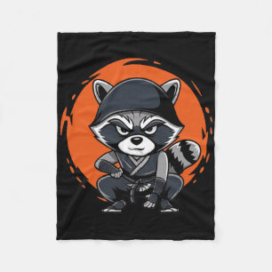 Cobertor De Velo Raccoon Funny Karate Design Costume