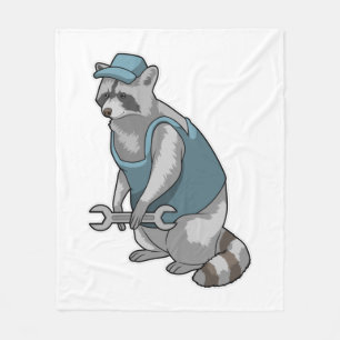 Cobertor De Velo Racoon como artesão de Wrench