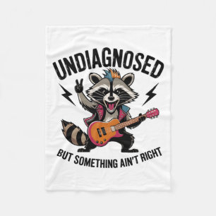 Cobertor De Velo Racoon Engraçado Balançando