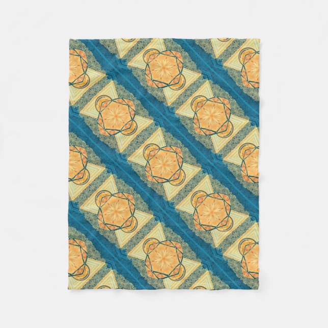 Cobertor De Velo Radiante e sagrada Geometria Mandala (Frente)