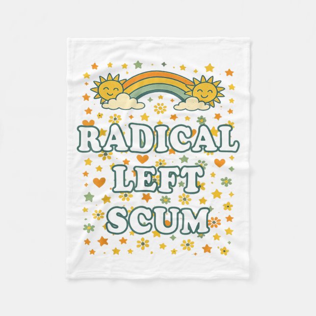 Cobertor De Velo Radical Left S Funny Sarcastic Quote  (Frente)