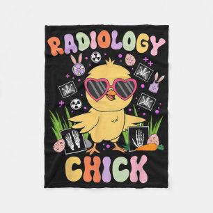 Cobertor De Velo Radiologia do Dia de Páscoa Frango Rad Tech Radiol