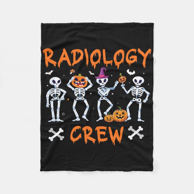 Cobertor De Velo Radiologia do Halloween outono Rad Tech X ray Tec (Frente)