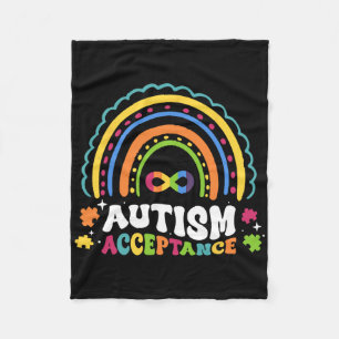 Cobertor De Velo Rainbow Autismo Símbolo Infinito Homens Mulheres A