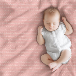 Cobertor De Velo Rainbow Baby Blanket Marinho Pink Boho Charme