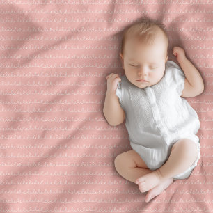 Cobertor De Velo Rainbow Baby Blanket Marinho Pink Boho Charme