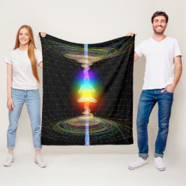 Cobertor De Velo Rainbow Chakras Energy Field Black
