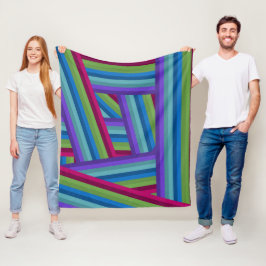 Cobertor De Velo Rainbow Crisscross