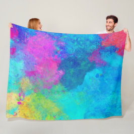 Cobertor De Velo Rainbow Fleece Blanket