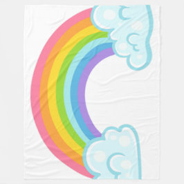 Cobertor De Velo Rainbow Fleece Blanket