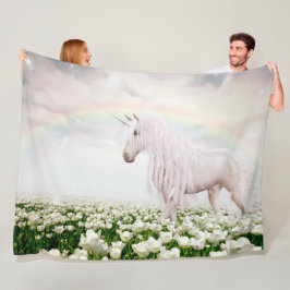 Cobertor De Velo Rainbow Fleece Blanket