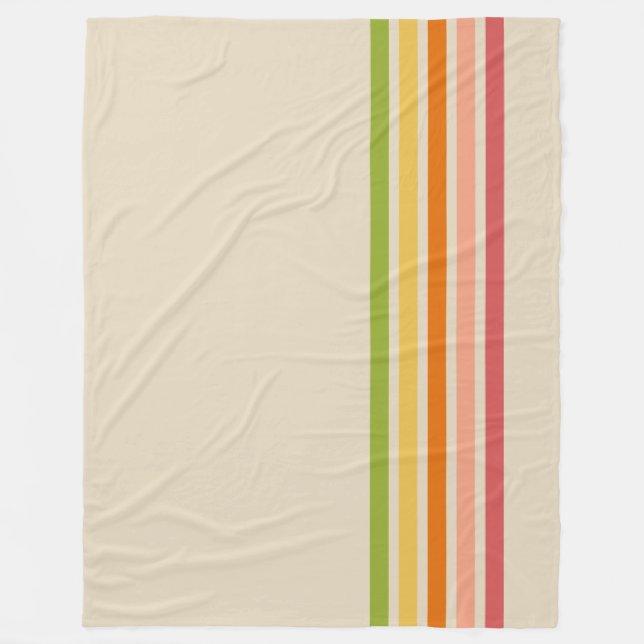 Cobertor De Velo Rainbow Sherbet Vintage Striped (Frente)