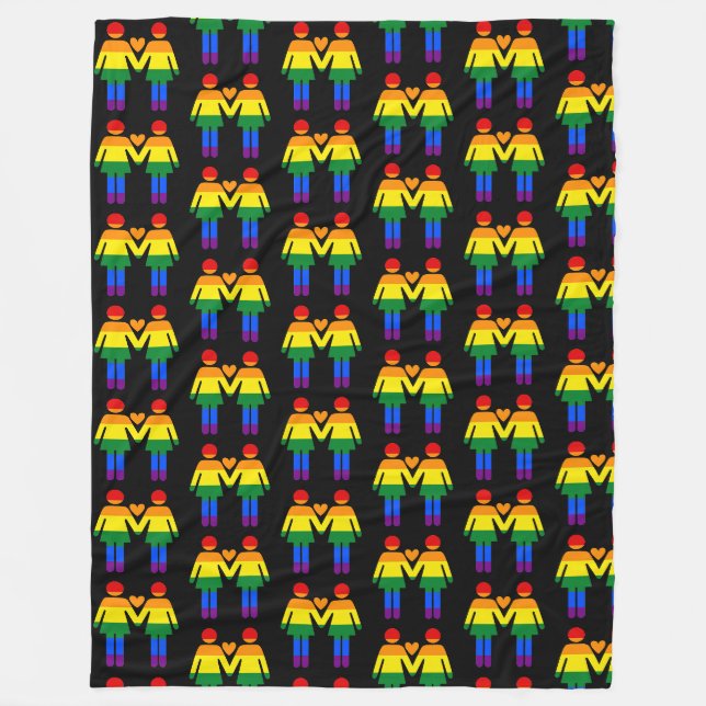 Cobertor De Velo Rainbow Women (Frente)