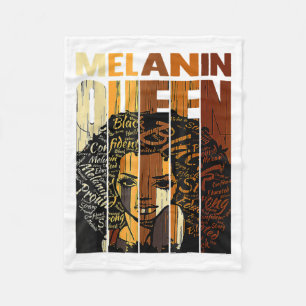 Cobertor De Velo Rainha da Melanina Mês da História Negra Afro-Afri