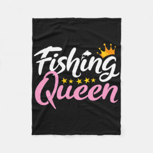 Cobertor De Velo Rainha da Pesca Pescador Divertido Entusiasta Aquá