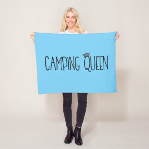 Cobertor De Velo "Rainha de Campanha" Fleece Blankets