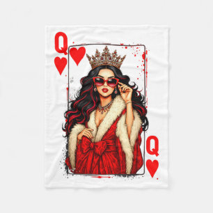 Cobertor De Velo Rainha De Coração Carta De Baralho Amor Roupa De V