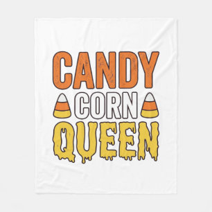 Cobertor De Velo Rainha do Candy Corn Design de Camiseta de Hallowe
