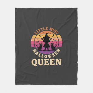Cobertor De Velo Rainha do Halloween Gatinho Bruxa Design_1