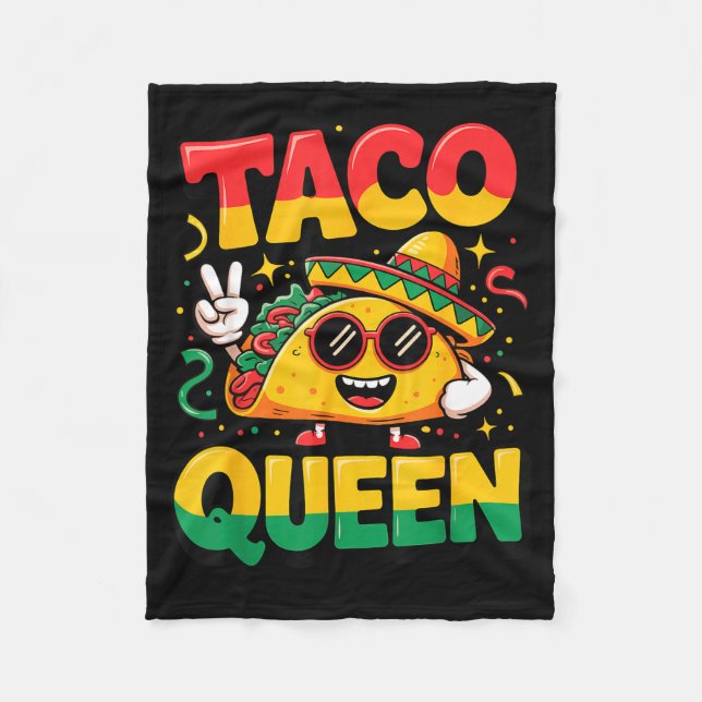 Cobertor De Velo Rainha do taco  (Frente)