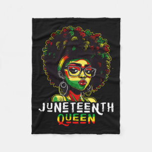 Cobertor De Velo Rainha Juneteenth Melanina Preta Cabelo Afro Natur