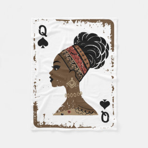 Cobertor De Velo Rainha Negra Afro Droga Orgulhosa Melanina African