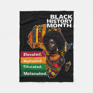 Cobertor De Velo Rainha Negra Educada Motivada Elevada Melanizada