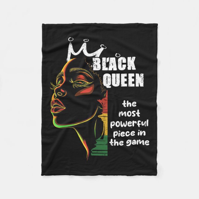 Cobertor De Velo Rainha Negra Mais Poderosa História Negra do Xadre (Frente)