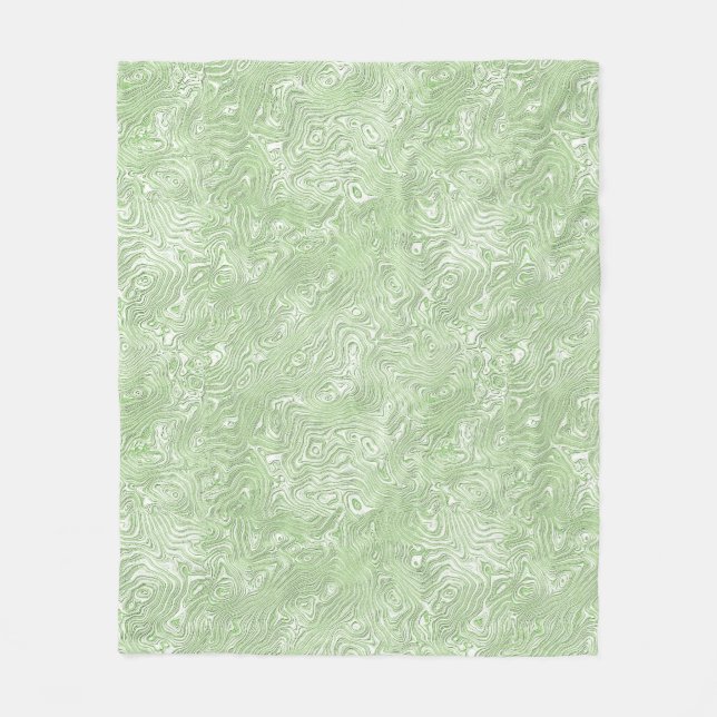 Cobertor De Velo Raio de Seda Pequeno Padrão no Verde limão (Frente)