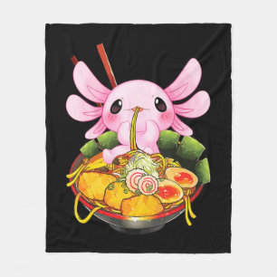 Cobertor De Velo Ramen Axolotl Kawaii Anime Comida Japonesa Garota-