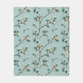 Cobertor De Velo Ramificações de pinheiro de neve Flecha de inverno